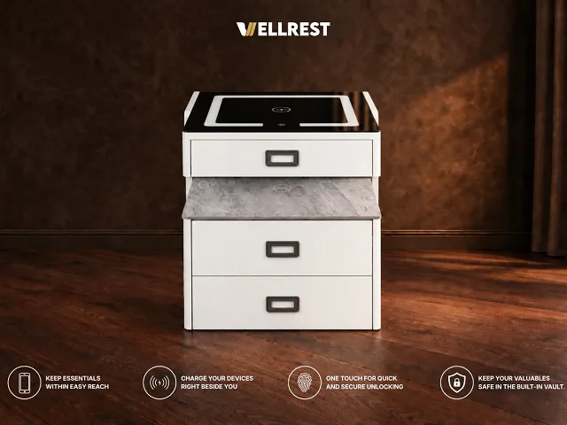 Smart Side Table with Vault Pro