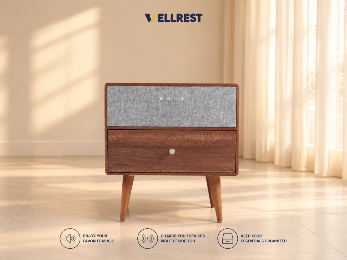 Wooden Smart Side Table